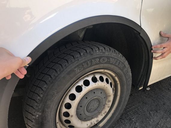 Накладки на арки (6 шт, ABS) для Volkswagen T5 2010-2015 рр | Зображення 2