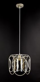 Люстра підвісна LOFT на 1 лампочку 25868 Білий 35-95х29х29 см.