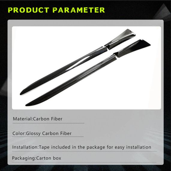 Боковые пороги (Карбон) для Smart 1 2022- гг | Зображення 4