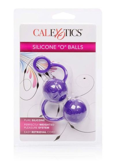Вагінальні кульки силіконові Posh Silicone O Balls фіолетові California Exotic sexstyle | Зображення 2