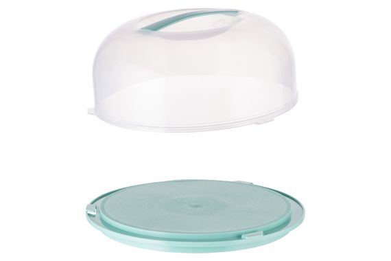 Тортівниця ARDESTO Tasty baking з кришкою, 28.4*11.5 см, голубий тіфані (AR2328TP) | Зображення 1