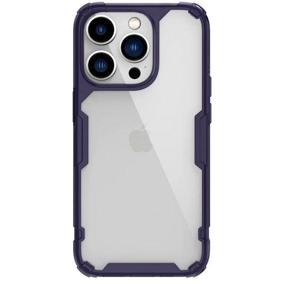 TPU чохол Nillkin Nature Pro Series для Apple iPhone 14 Pro (6.1") Силікон, Темно-фіолетовий (прозорий)