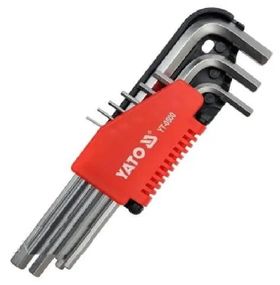 Набор ключей шестигранных ключи шестигранники 9 штук YATO YT-0500