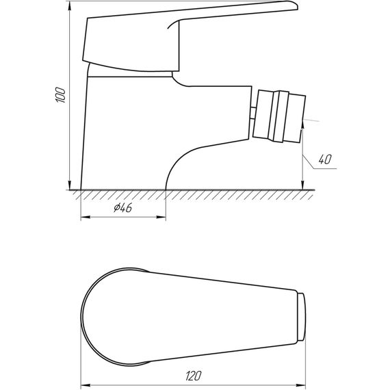 Змішувач для біде DOMINO BLITZ DBC-106 | Зображення 3