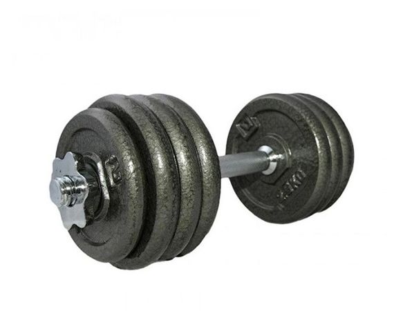 Гантель набірна LiveUP 20кг 1шт DUMBELL SET чорний Уні 2-20кг LS2311-20