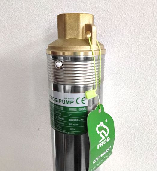 3SDm1.8/20 Насос свердловинний відц.,0,55kW (2.8m3/год.,81m.,підкл.2) FROG | Зображення 3