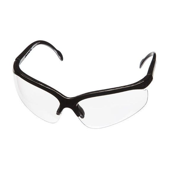 Окуляри захисні прозорі, матеріал лінз полікарбонат, матеріал завушників полікарбонат чорного кольору, захист від1 | Зображення 1