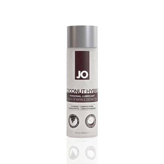 Змазка-крем з кокосовою олією JO Coconut Hybrid ORIGINAL (240 мл) біла Sex Aura