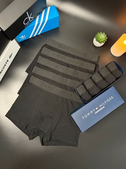 Чоловічий  набір трусів 5 шт Tommy Hilfiger колір чорний | Зображення 1