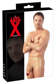 Латексні труси з чохлом (тілесні) Sex Aura
