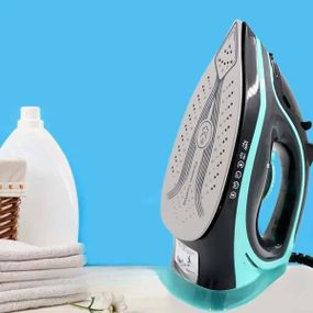 Праска парова з керамічним покриттям 2200Вт RAF R1250B Чорна з бірюзовим