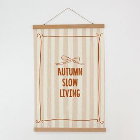 Тканинний постер на стіну Autumn slow living 60х93 см (TPSR_24S002)