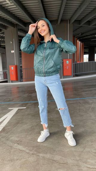 Жіноча легка куртка Angel зелений | Зображення 3