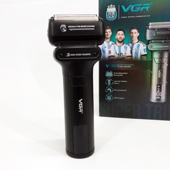 Мужская бритва на батарейках VGR V-368, Бритва с аккумуляторным зарядным устройством TI-86 | Зображення 7
