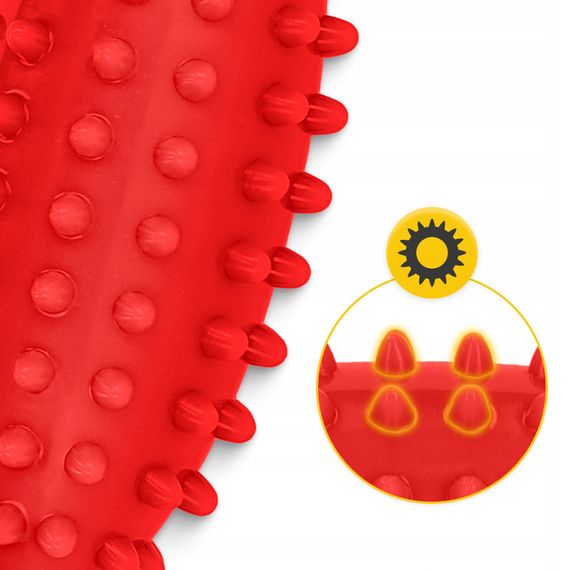 М'яч масажний огірок 4FIZJO Spike Bean 11.5 x 5 см Red (P-5905973403313) | Зображення 5