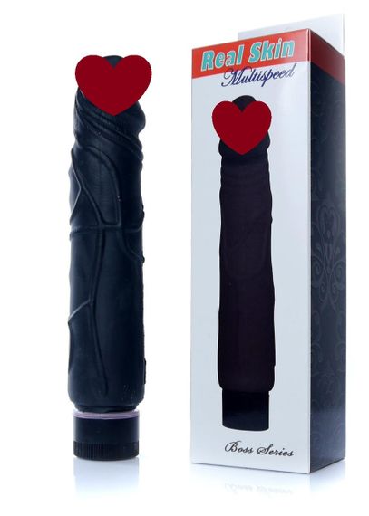 Вібратор Real Skin Black Sex Aura