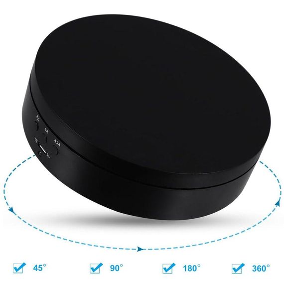 Поворотный стол для предметной фотосъемки (13,8см), от USB, MAG-733 / Платформа для демонстрации товара | Зображення 2