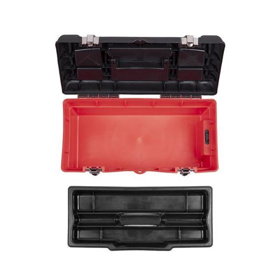 Ящик для інструментів з металевими замками 16" 396*216*164 мм INTERTOOL BX-1116 | Зображення 3