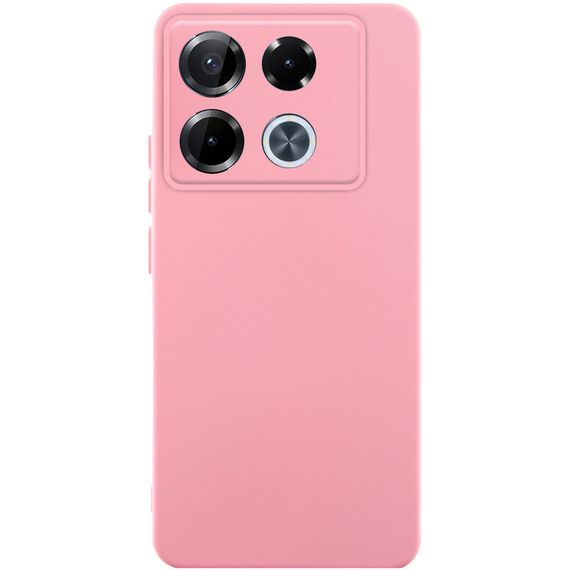 Чохол TPU GETMAN Liquid Silk Full Camera для Infinix Note 40 Pro 4G Рожевий / Pink