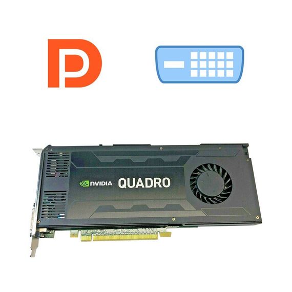 Дискретная видеокарта nVidia Quadro K4200, 4 GB GDDR5, 256-bit б/у