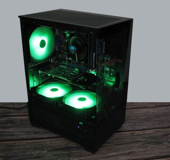 Ігровий ПК Aura Elite Lite Tower / Intel Core i5-2400 (4 ядра по 3.1 – 3.4 GHz) / 16 GB DDR3 / 120 GB SSD +  500 GB HDD / nVidia Quadro K2000, 2 GB GDDR5, 128-bit / Win 10 Pro + Кабель живлення б/в | Зображення 5