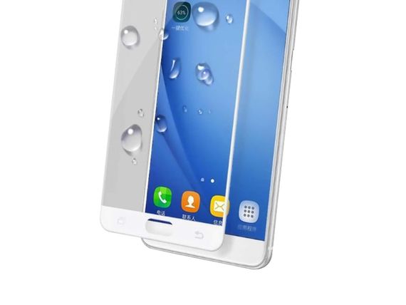 Защитное 3D стекло VERON Samsung A7 2016 A710 Full Cover White | Зображення 3