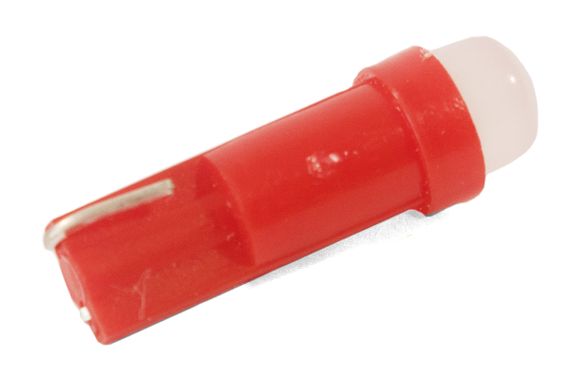 Светодиодная лампа AllLight T 5  1 диод  COB W2*4.6d 12V RED | Зображення 1