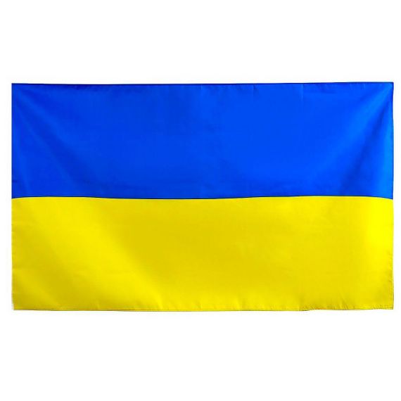 Прапор України 135х90 см, Синьо-жовтий / Великий прапор України з тканини / Тканинний прапор України на стіну та рукоятку