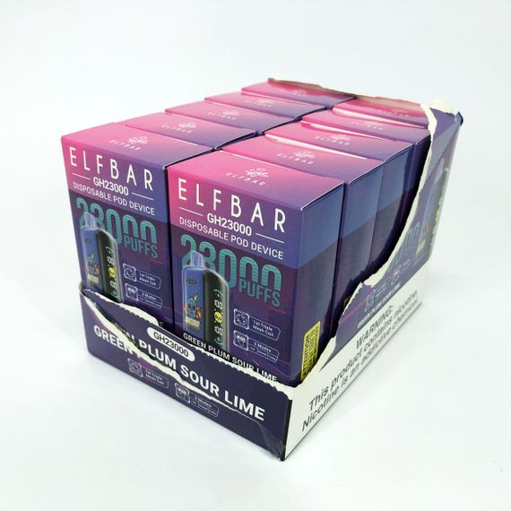 ELF BAR GH 23000 5%. Зелена Слива Кислий Лайм (Green Plum Sour Lime) | Зображення 3