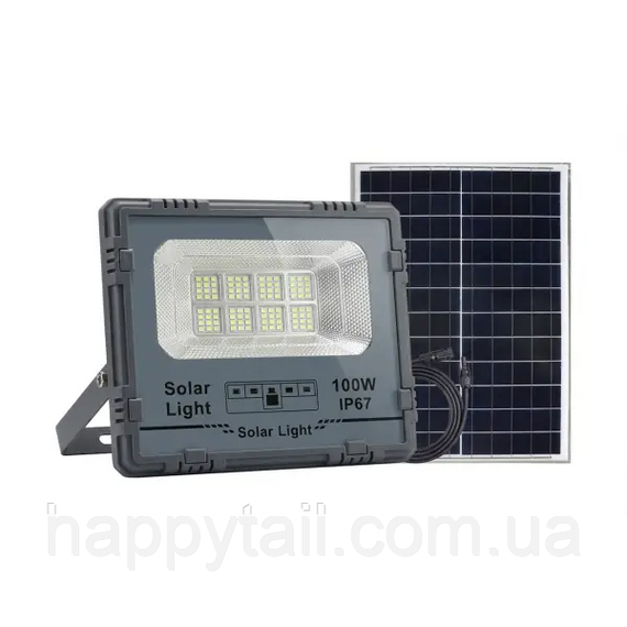 Уличный LED фонарь на солнечных батареях 100 Вт 120 LED прожектор с солнечной панелью HP-5-60