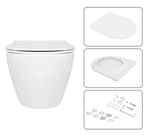 Набір Qtap Nest 4 в 1 підвісний унітаз Jay Ultra Quiet 520x360x320 + комплект інсталяції QT07335175W48201 | Зображення 3