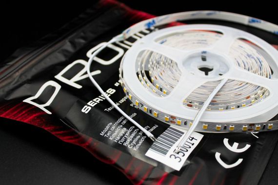 Світлодіодна LED стрічка PROLUM™ 24V 2835\120 IP20 Series "SG" Нейтральний-Білий 3800-4300K 4000К | Зображення 4