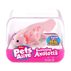 Интерактивная игрушка Аксолотль Pets & Robo Alive 9556A, розовый