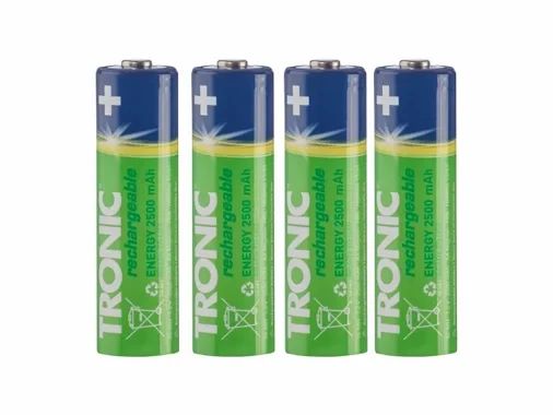 Аккумуляторные батарейки TRONIC,  AA HR6 4 штуки, 2500 mAh, 1.2v | Зображення 1
