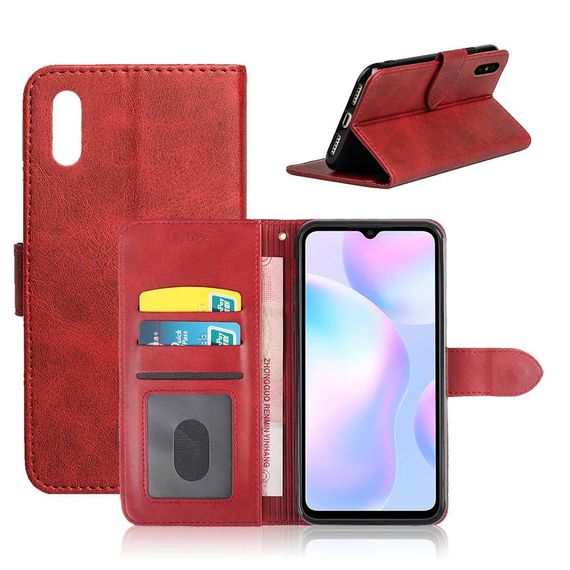 Чехол книжка Aspor Wallet Case для Xiaomi Redmi 10A/9C- красный | Зображення 1