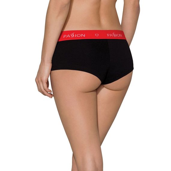 Трусики-шортики Passion PS003 PANTIES XL, black | Зображення 1