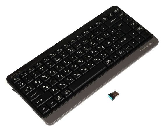 Клавіатура бездротова A4Tech Fstyler FBK11 (Grey),  USB, колір сірий | Зображення 3