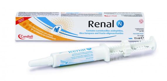 Витамины при заболеваниях почек у собак и котов Candioli Renal N, 15 мл