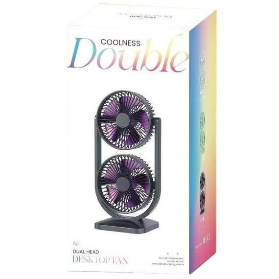 Настільний вентилятор S30 Dual-Fan 3000mAh Black | Зображення 2