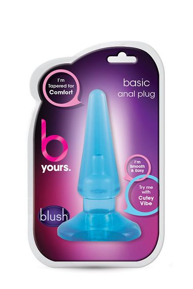 Анальний плаг B yours BASIC ANAL PLUG BLUE Sex Aura | Зображення 1