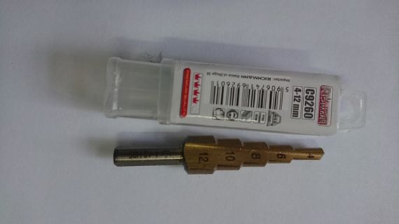 Ступенчатое шаговое сверло Richmann C9260 4-12 мм по металлу HSS
