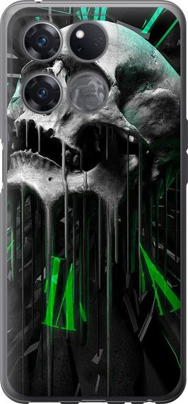 Чехол на OnePlus Ace Racing Череп-часы "4100u-2955-17620"
