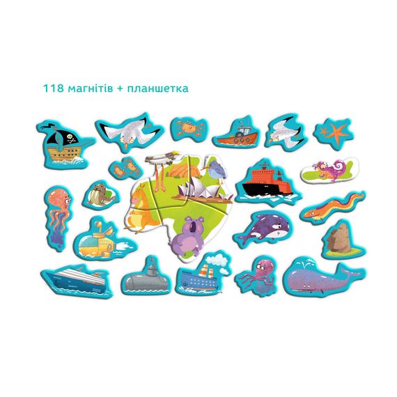Розвиваюча гра Dodo Магнітна мапа світу | Зображення 3
