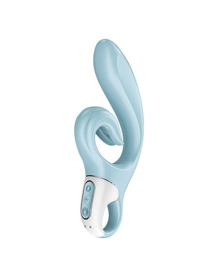 Вібратор-кролик Satisfyer Love Me, Блакитний — інтенсивна вібрація, стимуляція точки G та клітора | Зображення 2