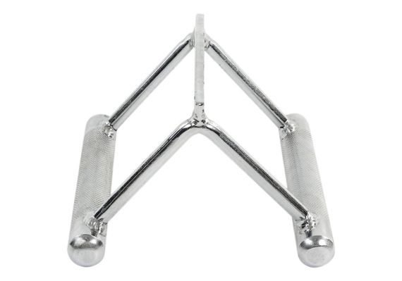 Ручка для нижньої тяги подвійна EasyFit хромована (EF-8099) | Зображення 1