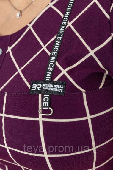 Платье повседневное цвет бордовый размер 5XL FA_007134 | Зображення 4