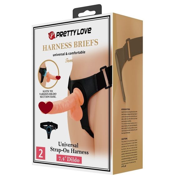 Страпон ON PRETTY LOVE HARNESS BRIEFS TOM Sex Aura