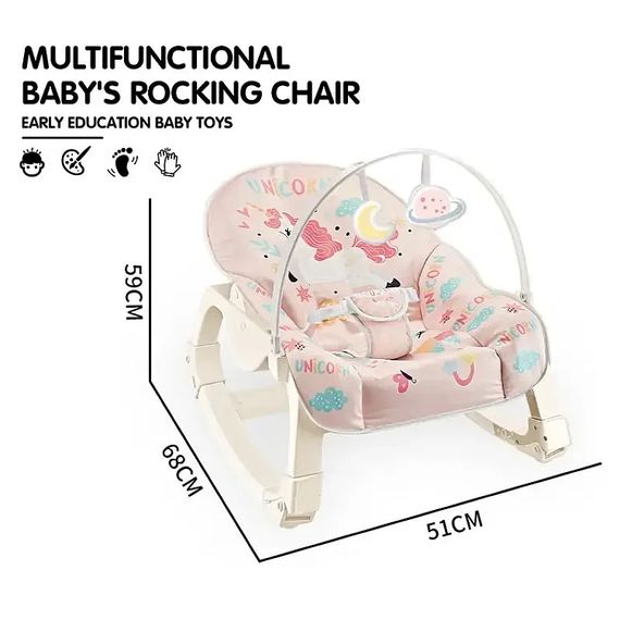 Дитячий шезлонг Happy Baby YK7007A різнокольоровий X-640 | Зображення 1