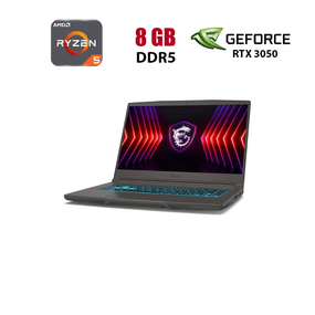Ігровий ноутбук MSI Thin A15 B7UC-009NEU / 15.6" (1920x1080) IPS / AMD Ryzen 5 7535HS (6 (12) ядер по 3.3 - 4.55 GHz) / 8 GB DDR5 / 512 GB SSD / nVidia GeForce RTX 3050, 4 GB GDDR6, 128-bit / WebCam б/в