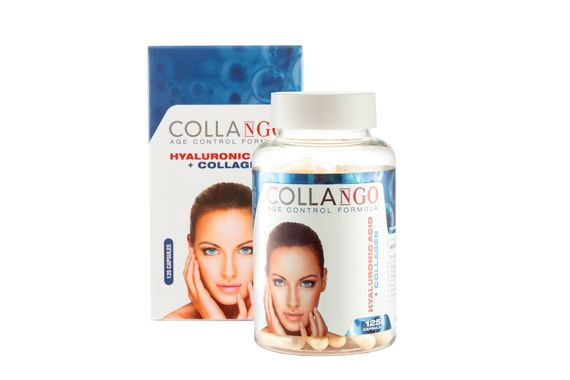 Гиалуроновая кислота и коллаген Collango Hyaluronic Acid + Collagen 125 caps | Зображення 1